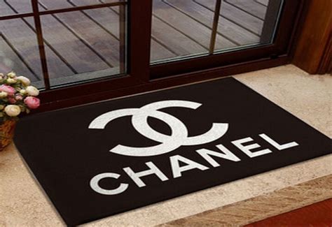 chanel door rug|Chanel style bath rug.